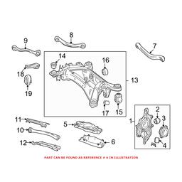 Genuine Mercedes-Benz Suspension Control Arm Cover - Rear Pasenger Side (Lower) 2043521688